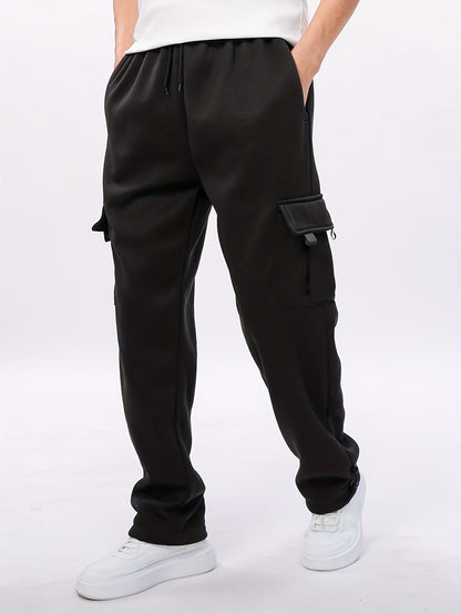 Men's Relaxed Fit Multi-Pocket Cargo Jogger Pants