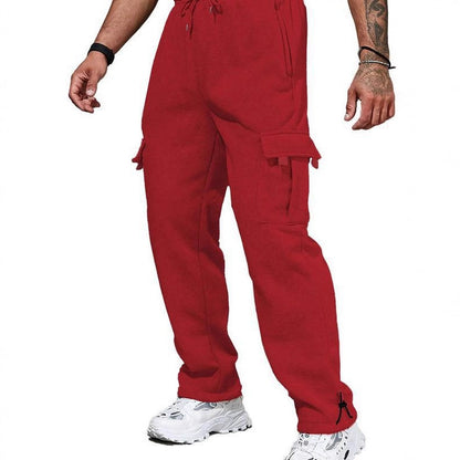 Men's Relaxed Fit Multi-Pocket Cargo Jogger Pants