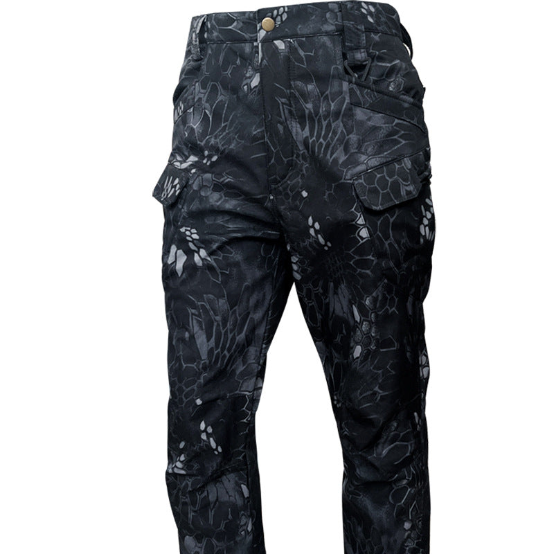 Men's IX7 Fleece-Lined Tactical Pants — Winter Warm Military-Style Work Cargo Pants
