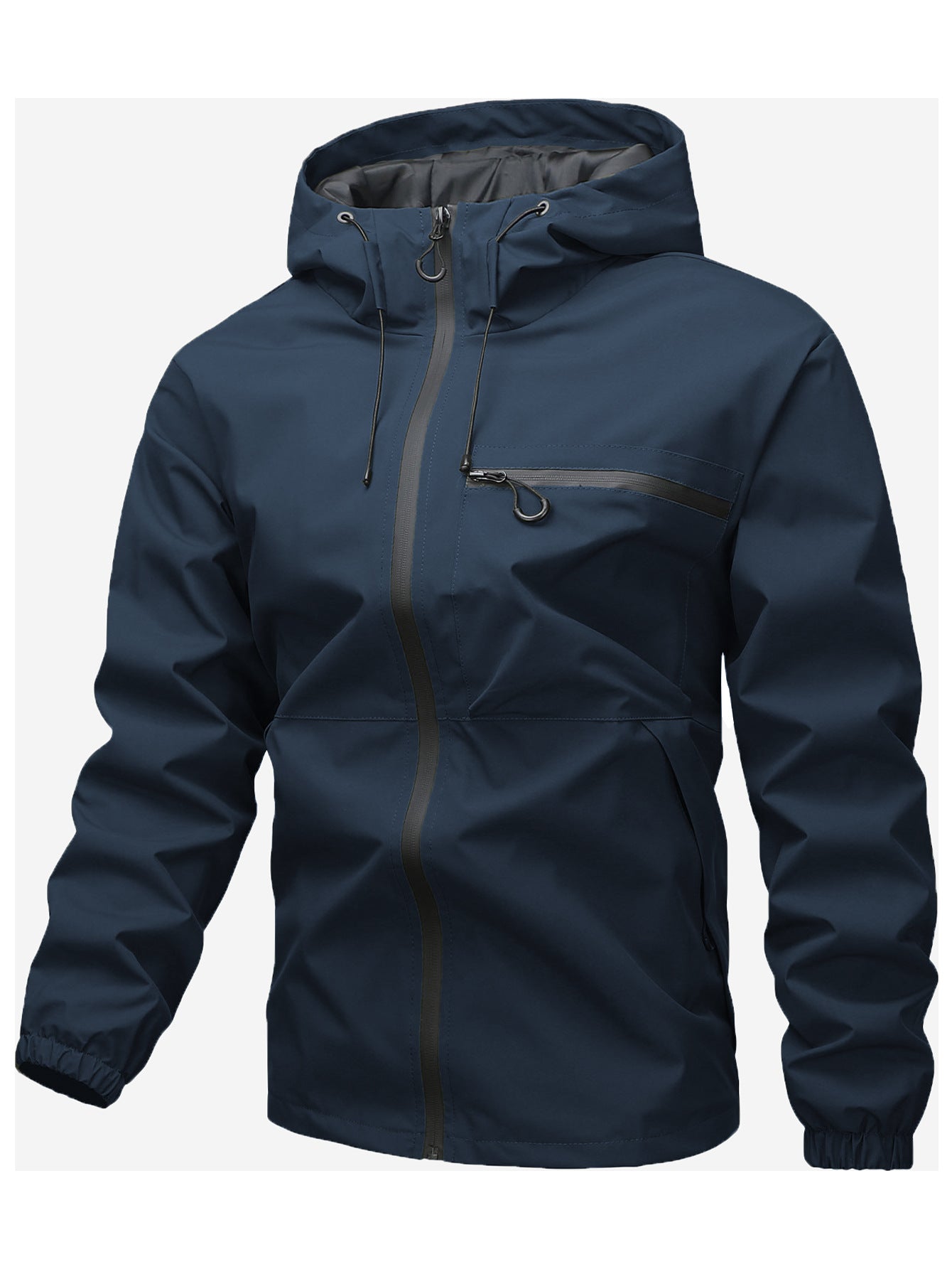 Men's Lightweight Water-Resistant Hooded Jacket