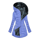Women’s Plush-Lined Hooded Long Puffer Coat