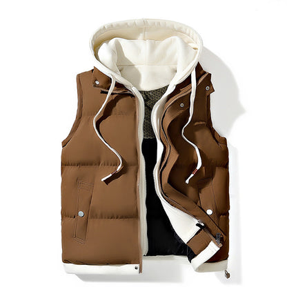 Hooded Quilted Puffer Vest