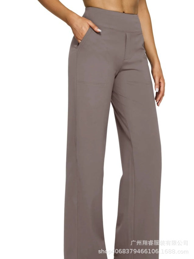 Women's High-Waisted Bootcut Knit Pants