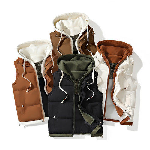 Hooded Quilted Puffer Vest