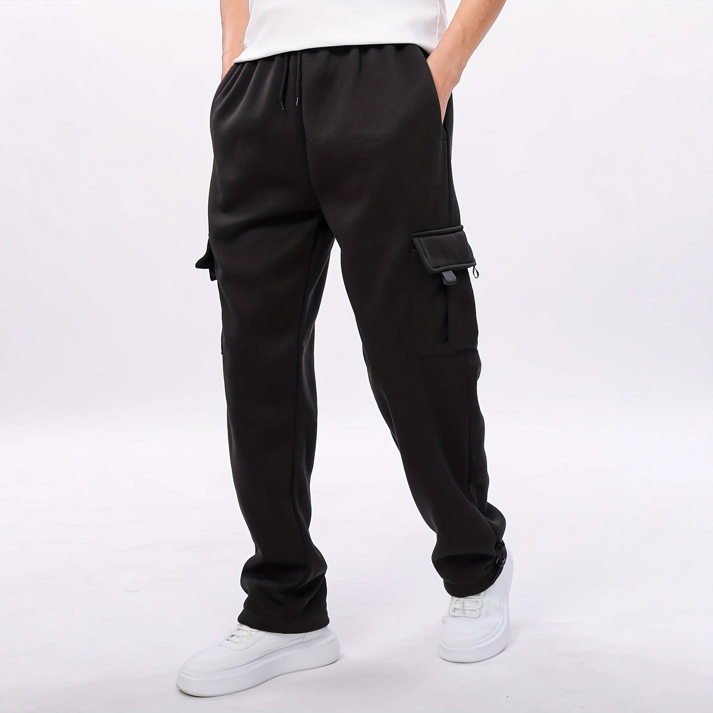 Men's Relaxed Fit Multi-Pocket Cargo Jogger Pants
