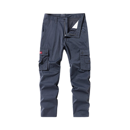 Men's Multi-Pocket Straight-Leg Cargo Pants