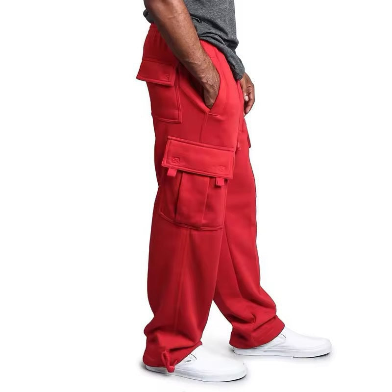 Men's Relaxed Fit Multi-Pocket Cargo Jogger Pants