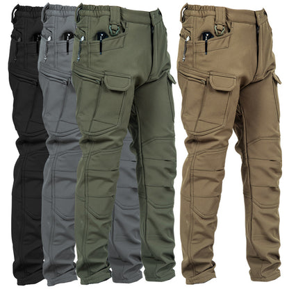 Men's IX7 Fleece-Lined Tactical Pants — Winter Warm Military-Style Work Cargo Pants