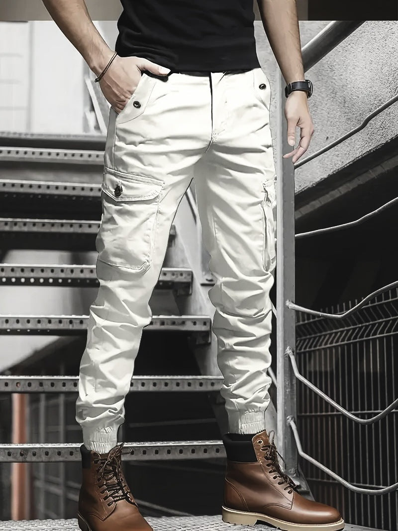 Men's Tapered Multi-Pocket Cargo Joggers