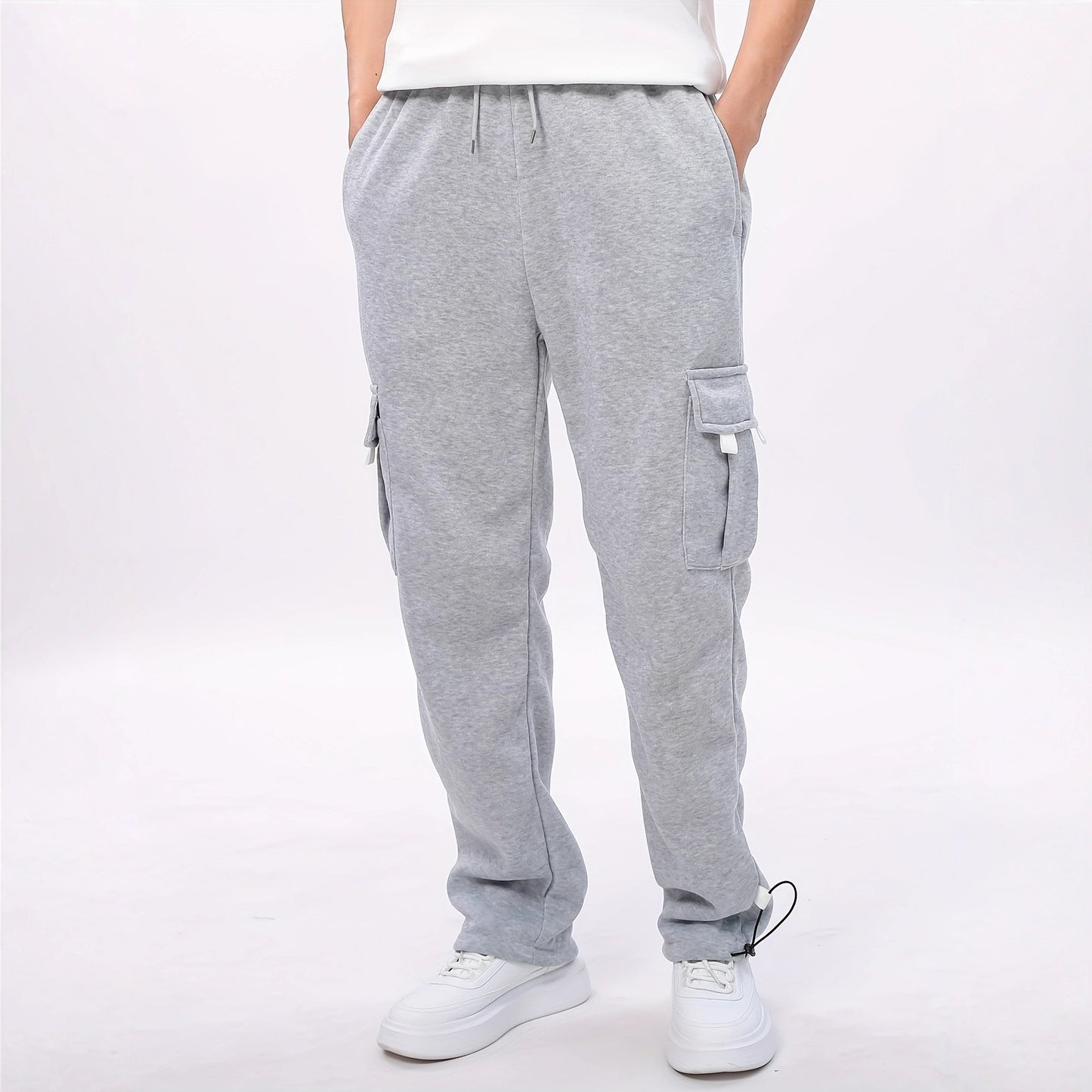 Men's Relaxed Fit Multi-Pocket Cargo Jogger Pants