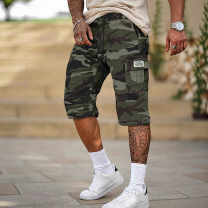 Men's Relaxed-Fit Camo Cargo Shorts