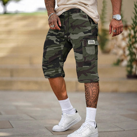 Men's Relaxed-Fit Camo Cargo Shorts