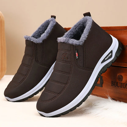 Unisex Warm Sheepskin-Lined Boots , Easy To Wear, Comfortable When Walking