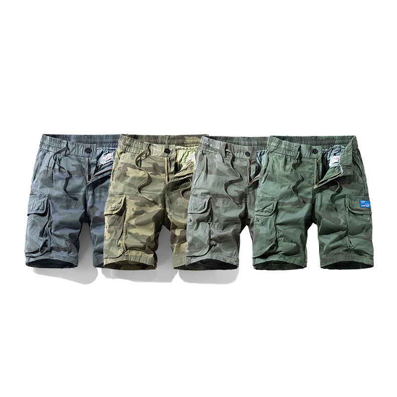Men's Camo Cargo Shorts Multi‑Pocket Casual Work Shorts