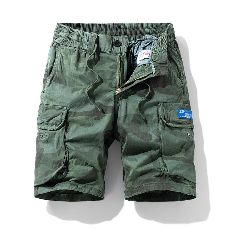 Men's Camo Cargo Shorts Multi‑Pocket Casual Work Shorts