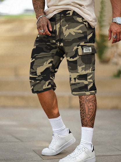 Men's Relaxed-Fit Camo Cargo Shorts