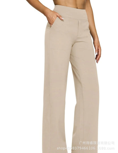 Women's High-Waisted Bootcut Knit Pants