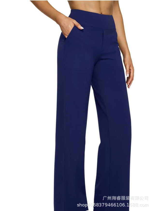 Women's High-Waisted Bootcut Knit Pants