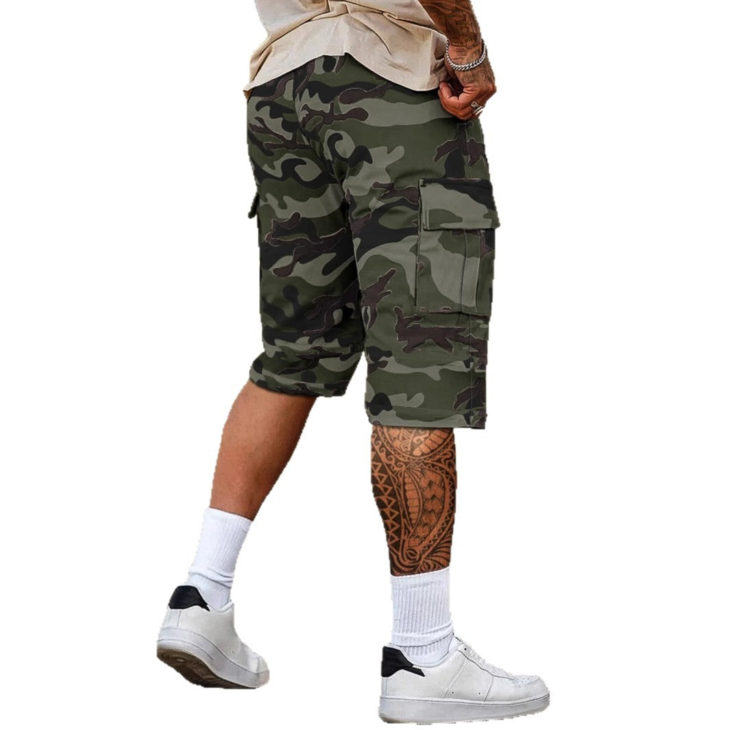 Men's Relaxed-Fit Camo Cargo Shorts