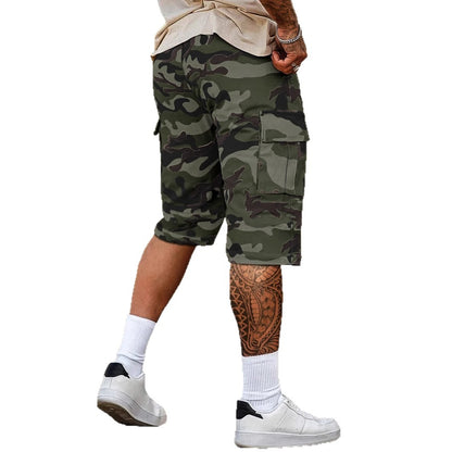 Men's Relaxed-Fit Camo Cargo Shorts