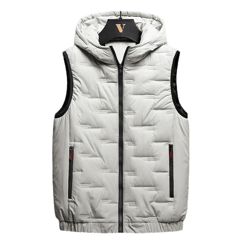 Men's Stand-Collar Quilted Puffer Vest