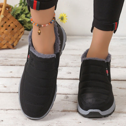Unisex Warm Sheepskin-Lined Boots , Easy To Wear, Comfortable When Walking