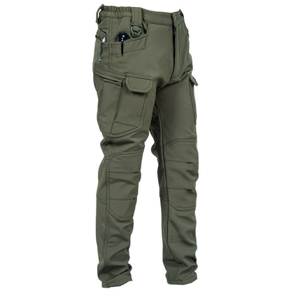 Men's IX7 Fleece-Lined Tactical Pants — Winter Warm Military-Style Work Cargo Pants