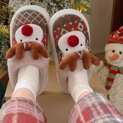 Christmas Cotton Slippers