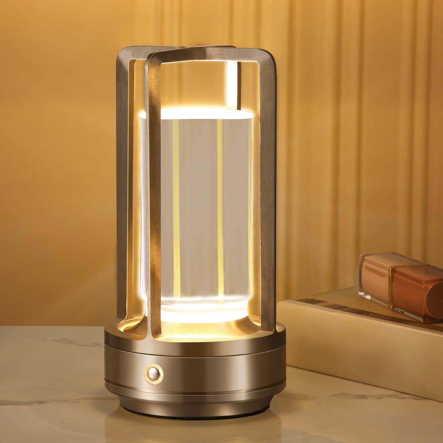 Dimmable Crystal Glass Touch Table Lamp