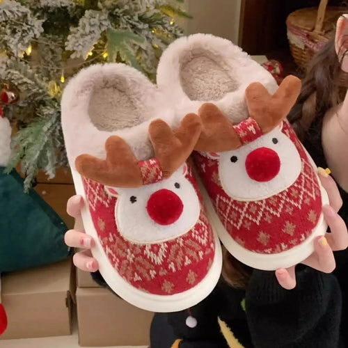 Christmas Cotton Slippers