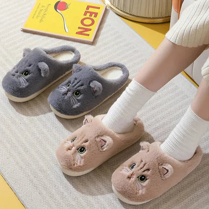 Cat Fuzzy Cloud Slippers