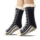 Snowflake Sherpa Slipper Socks