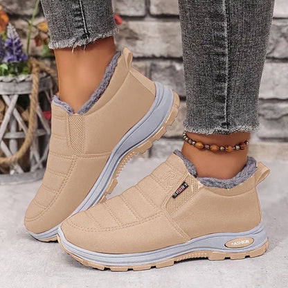 Unisex Warm Sheepskin-Lined Boots , Easy To Wear, Comfortable When Walking