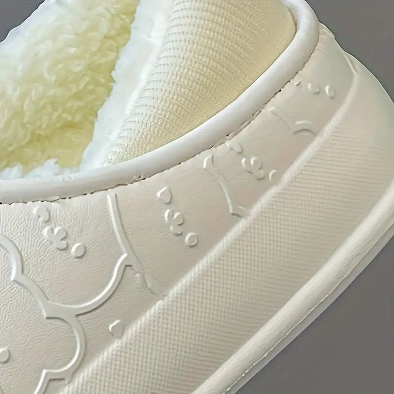 Cotton Fur Bear Clogs