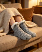Fleece-Lined Slipper Socks