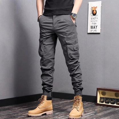 Men's Cotton Cargo Pants — Breathable Multi-Pocket | Summer Hiking