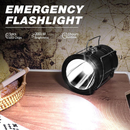 Solar + USB Camping Lantern Flashlight