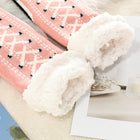 Snowflake Sherpa Slipper Socks