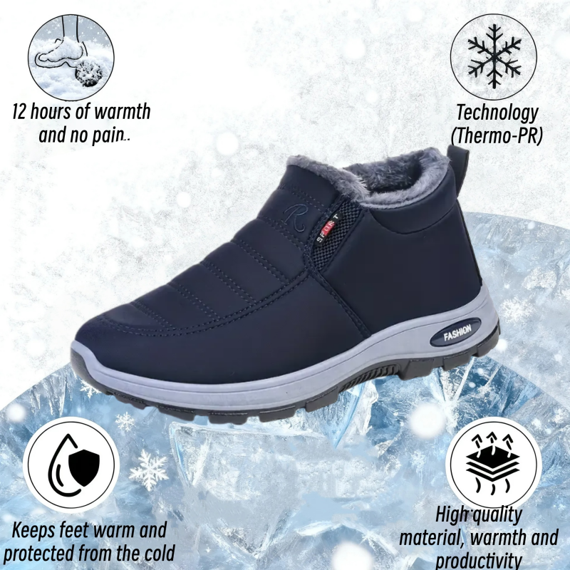 Unisex Warm Sheepskin-Lined Boots , Easy To Wear, Comfortable When Walking
