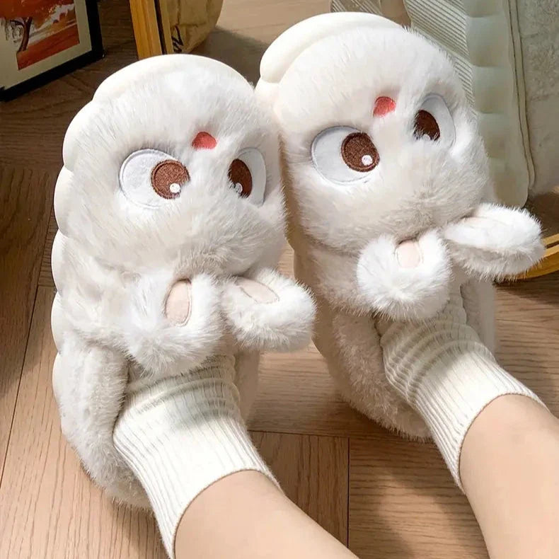 Rabbit Plush Slippers