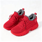 Women’s Fleece-Lined Knit Sneakers