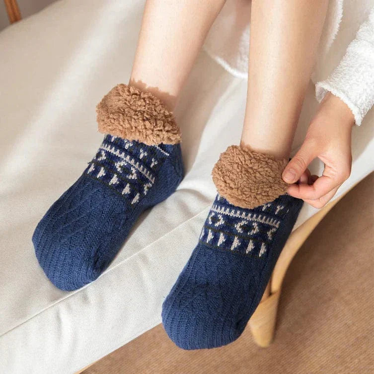 Unisex Cozy Fleece Lined Home Socks