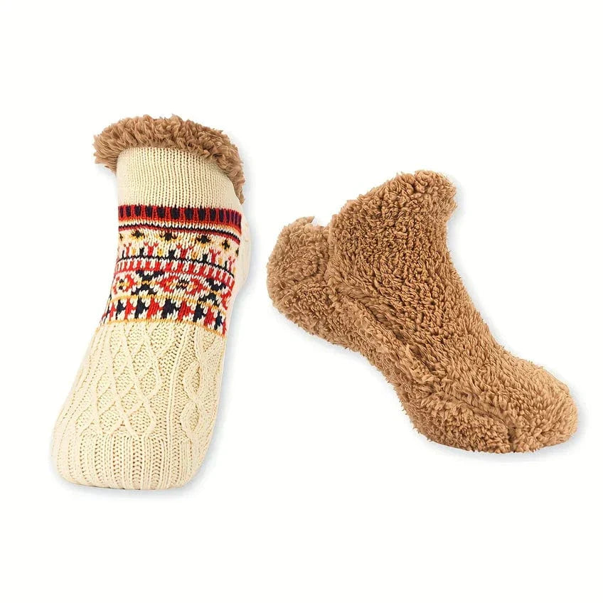 Unisex Cozy Fleece Lined Home Socks