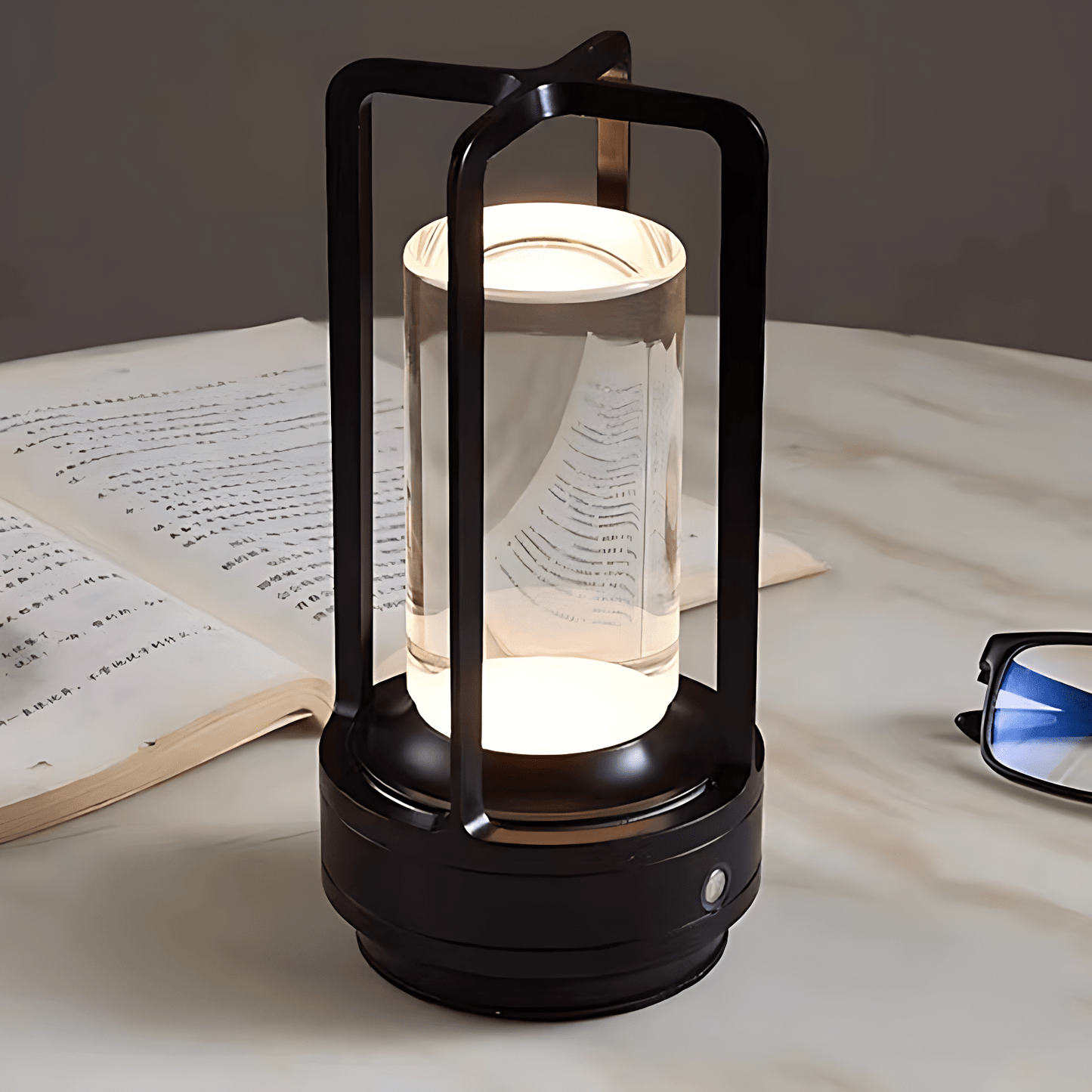 Dimmable Crystal Glass Touch Table Lamp