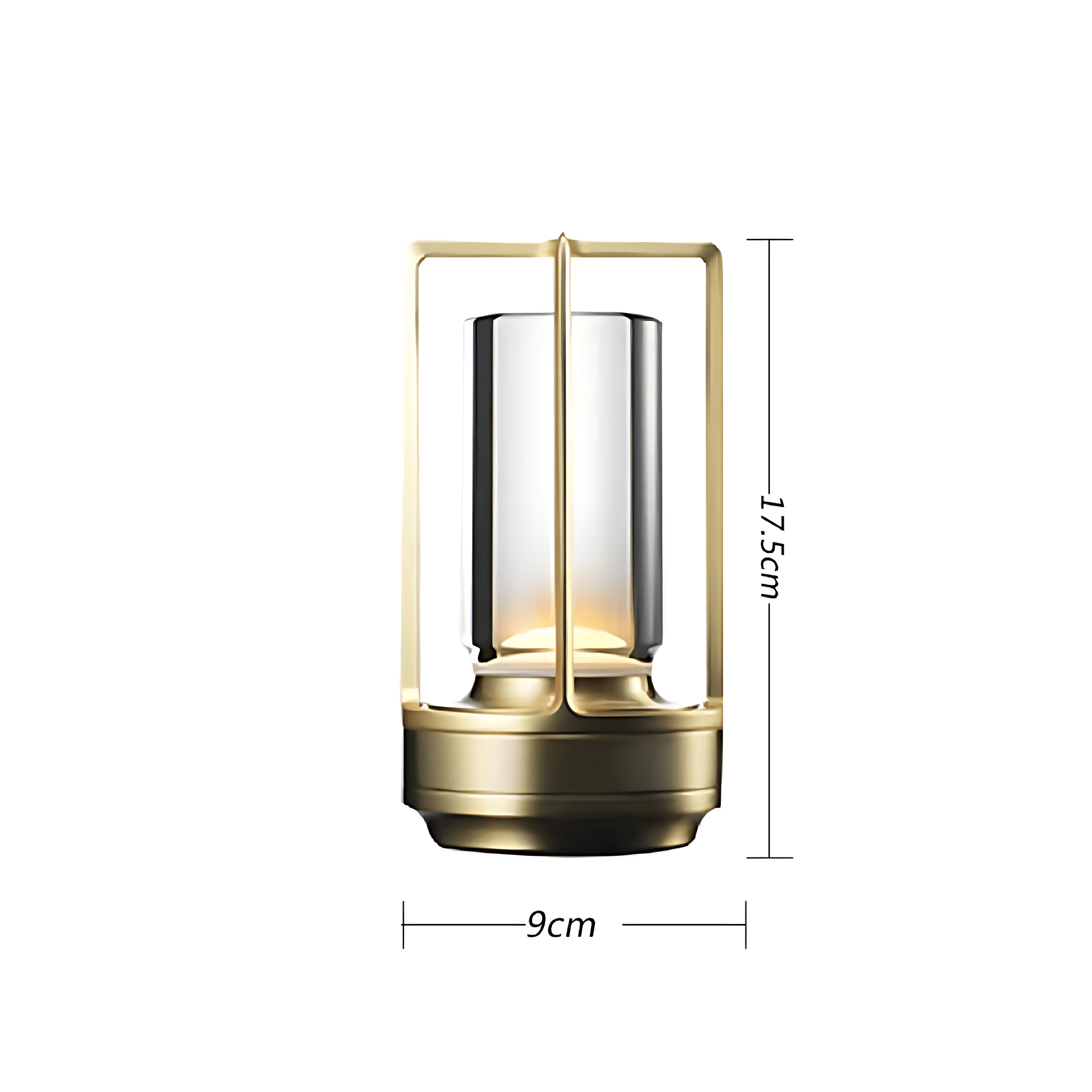 Dimmable Crystal Glass Touch Table Lamp