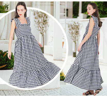 🎉LAST DAY SAEL 50% OFF!!✨💃Women's Vintage Plaid Clashing Dresses