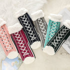 Snowflake Sherpa Slipper Socks