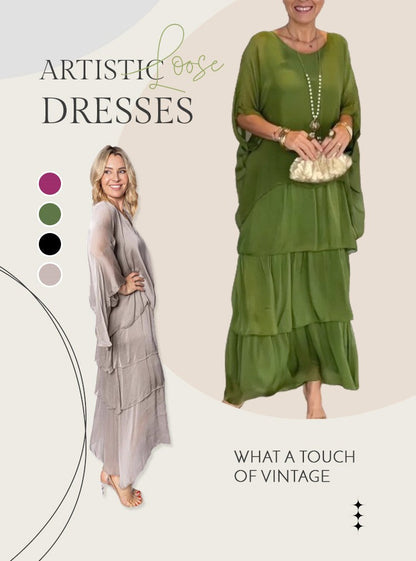 ⏰ Now only 50% off!💝Artistic Style Loose Dress