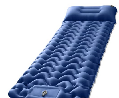 Thick Inflatable Camping Sleeping Pad with Built-In Foot Pump