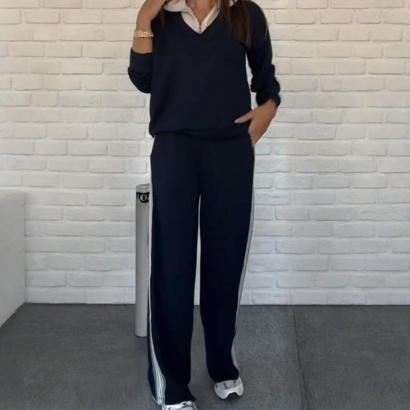 ⏳Time-limited Special⏰Women's Long Sleeve Lapel Top & Pants Set
